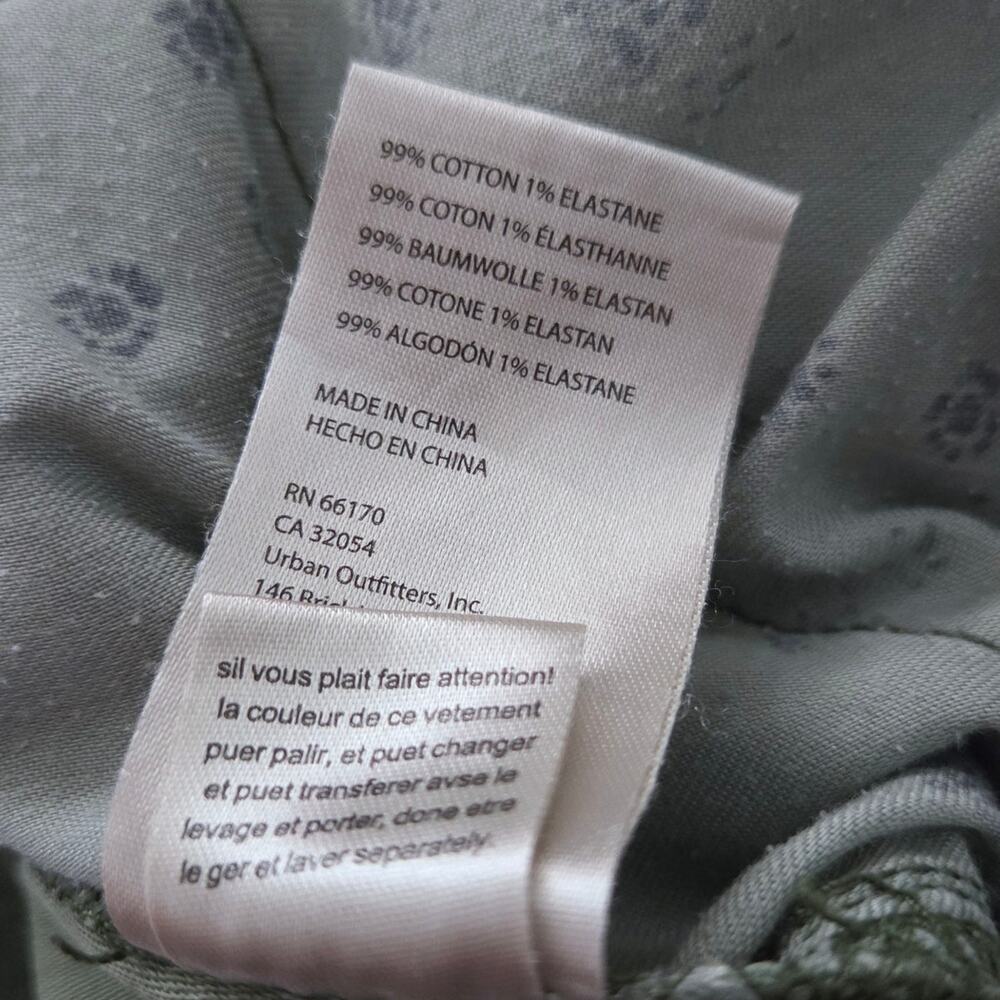 Anthropologie Pilcro Utility Cargo Pants Olive Green Distressed Sz 29 Gorpcore - Picture 14 of 15